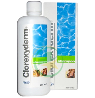 ICF Farmaceutici Linea Animali Domestici Clorexyderm 4% Shampoo Cani Gatti 250ml