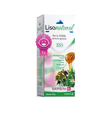 Sanofi Linea Apparato Respiratorio Lisonatural Bambini Tosse Grassa Secca 210 ml