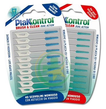 Plakkontrol Linea Igiene Interdentale Brush & Clean Spazi Stretti 40 Scovolini
