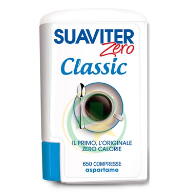 Suaviter Zero Classic Aspartame Dolcificante Zero Calorie 650 Compresse