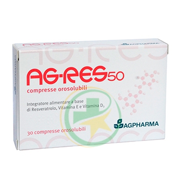 AGPharma Linea Antiossidanti AG-Res 50 Integratore Alimentare 30 Compresse