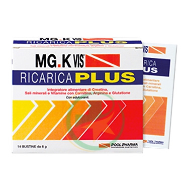 MGK VIS Linea Benessere ed Energia Ricarica Plus Integratore 14 Buste Arancia