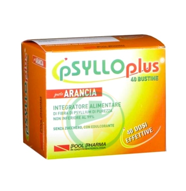 Psyllo Plus Integratore all'Arancia Equilibrio della Flora Intestinale 40bustine