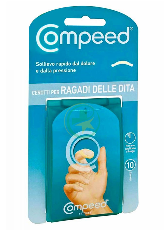 Compeed Linea Cura delle Mani e dei Piedi Cerotti Ragadi Dita Mani 10 Unit