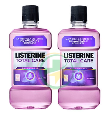Listerine Linea Igiene Orale Quotidiana Total Care 6 in 1 Collutorio 2x500 ml