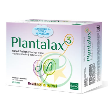 Plantalax3 Integratore Lenitivo  20 bustine Gusto Prugna e Kiwi