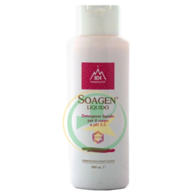 IDI Farmaceutici Linea Cosmetica Soagen Liquido pH 3.5 Detergente Corpo 500 ml
