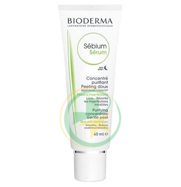 Bioderma Linea Sebium Serum Trattamento Peeling Purificante Pelli Grasse 40 ml