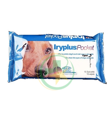 ICF Farmaceutici Linea Animali Domestici Iryplus 15 Salviette Oculari Cani Gatti