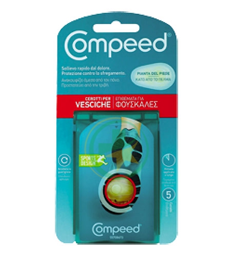 Compeed Linea Protezione Guarigione Vesciche 5 Cerotti per Pianta del Piede