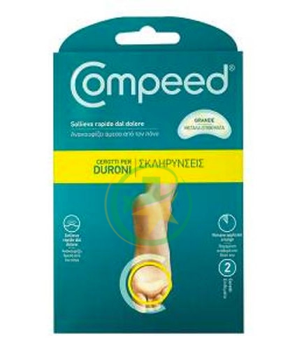 Compeed Linea Cura delle Mani e dei Piedi 2 Cerotti per Duroni Pianta del Piede