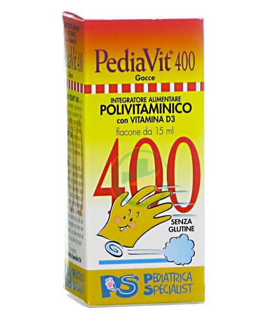 Pediatrica srl Linea Bambini Pediavit 400 Integratore Alimentare Gocce 15 ml