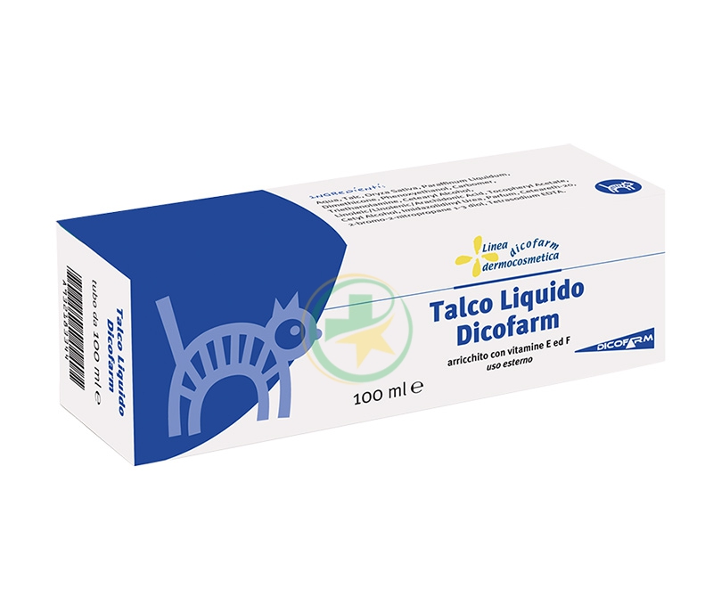 Dicofarm Linea Dermatologica Talco Liquido Vitaminico Protettivo Lenitivo 100 ml