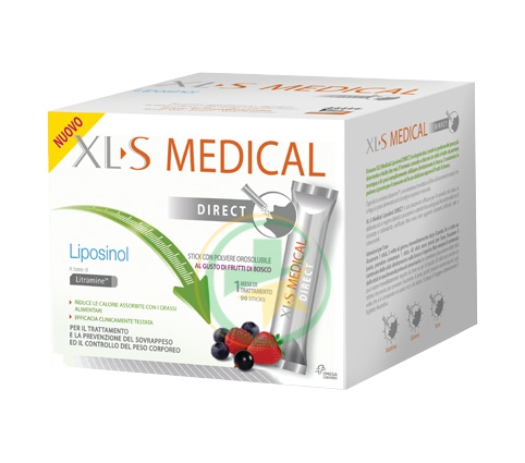 XLS Medical Liposinol Direct Integratore Perdita di Peso 90 Buste Orosolubili