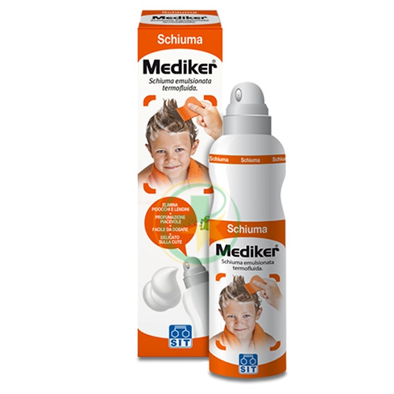 Mediker Schiuma Emulsionata Termofluida Contro Pidocchi e Lendini 150 ml