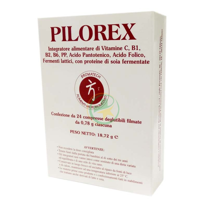 Bromatech Linea Intestino Sano Pilorex Integratore Alimentare 24 Compresse