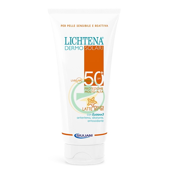 Lichtena Dermosolari Bimbi SPF50+ Fluido Pelli Sensibili Irritabili 200 ml