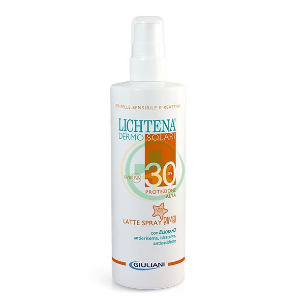 Lichtena Dermosolari Bimbi SPF30 Spray Pelli Sensibili Irritabili 200 ml