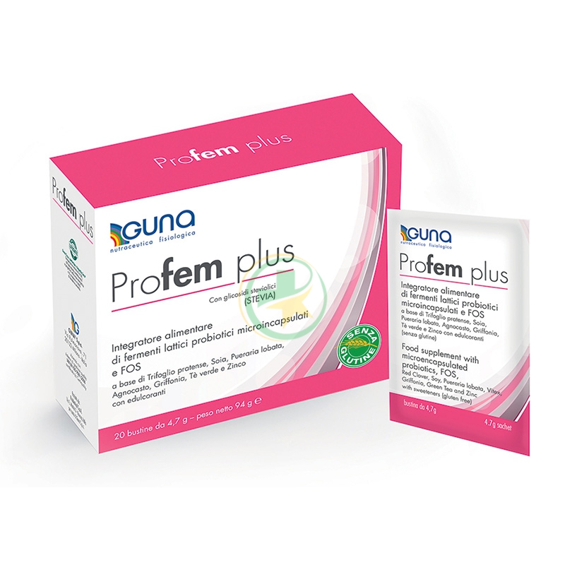 Guna Linea Menopausa Profem plus con Stevia Integratore Alimentare 20 Buste