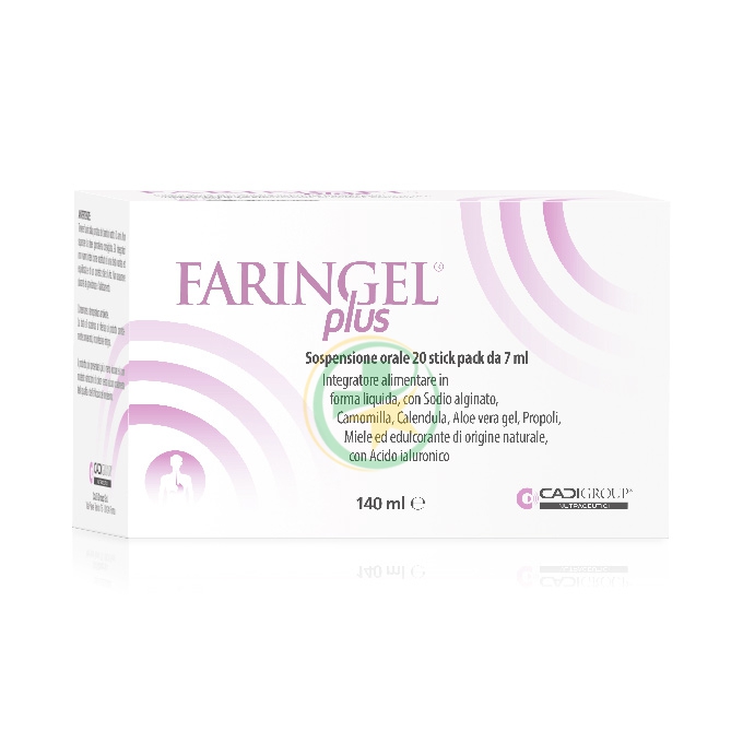 Faringel Plus Integratore Alimentare per il Reflusso Gastroesofageo 20 stick