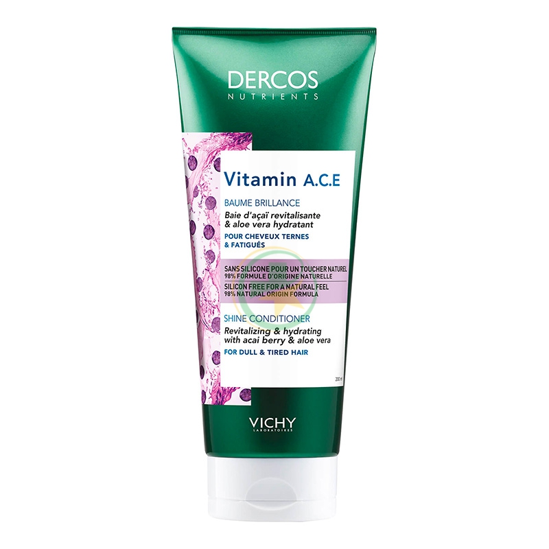 Vichy Dercos Nutrients Detox Balsamo Illuminante Vitamine A C E 200 ml