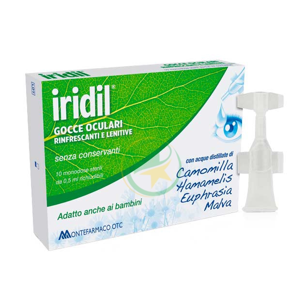 Montefarmaco Iridil® Gocce Oculari Rinfrescanti Lenitive 10x0,5 ml