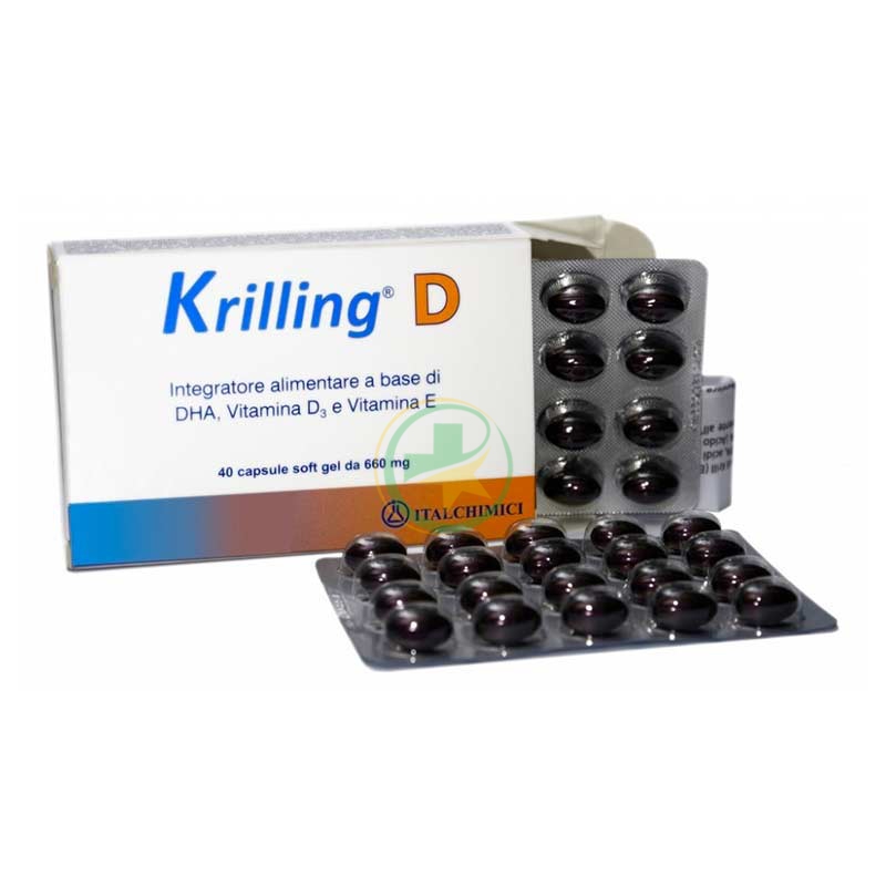 Italchimici Linea Colesterolo Trigliceridi Krilling D Integratore 40 Capsule