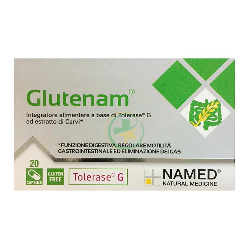 Named Linea Stomaco Sano Glutenam Integratore Alimentare Anti-Glutine 20 Capsule