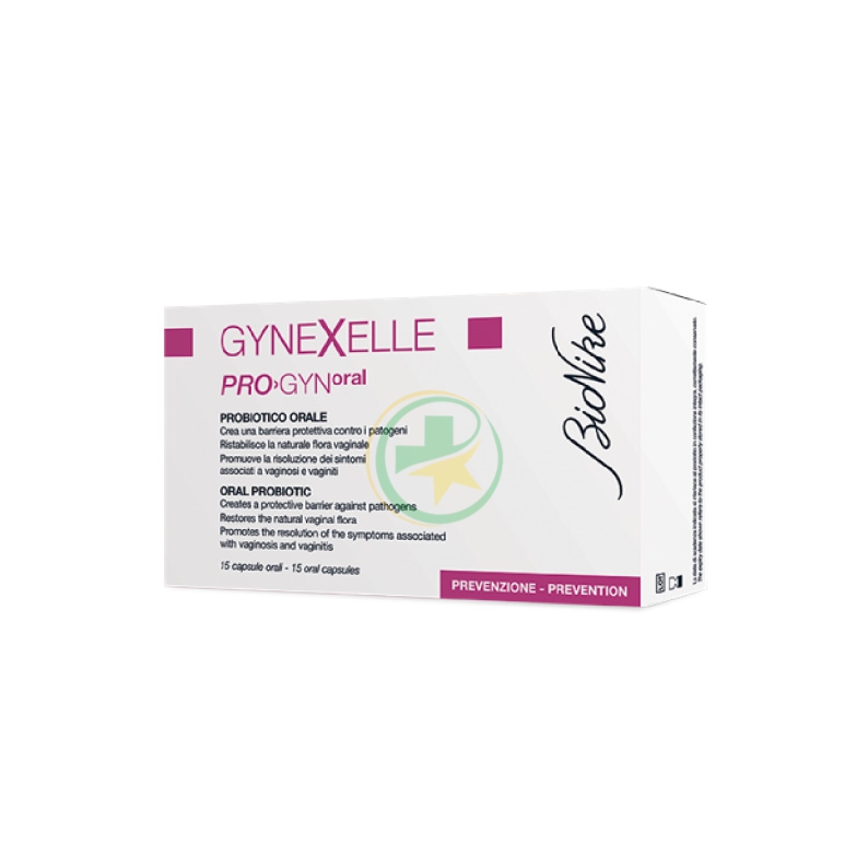 BioNike Gynexelle Pro-Gyn Oral Integratore Probiotico Naturale 15 Compresse