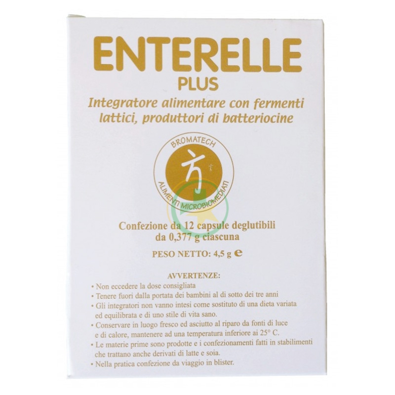 Bromatech Linea Intestino Sano Enterelle Plus Fermenti Integratore 12 Capsule