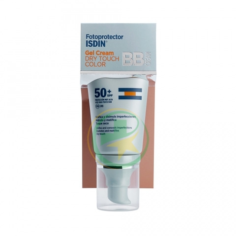 ISDIN Linea Solare SPF50+ Fotoprotector Gel Cream Dry Touch BB Colorata 50 ml