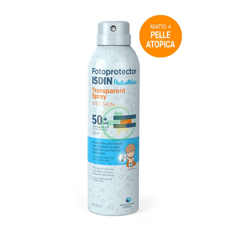 ISDIN Linea Solare SPF50+ Fotoprotector Pediatrics Transparent Spray Wet 250 ml