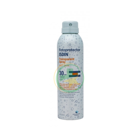 ISDIN Linea Solare SPF30 Fotoprotector Transparent Spray Wet Skin 250 ml