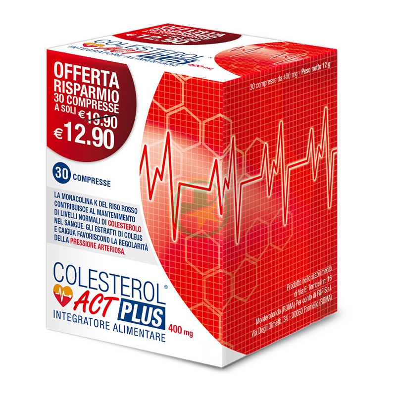 Linea Act Linea Colesterolo Colesterol Act Plus Integratore 30 Compresse