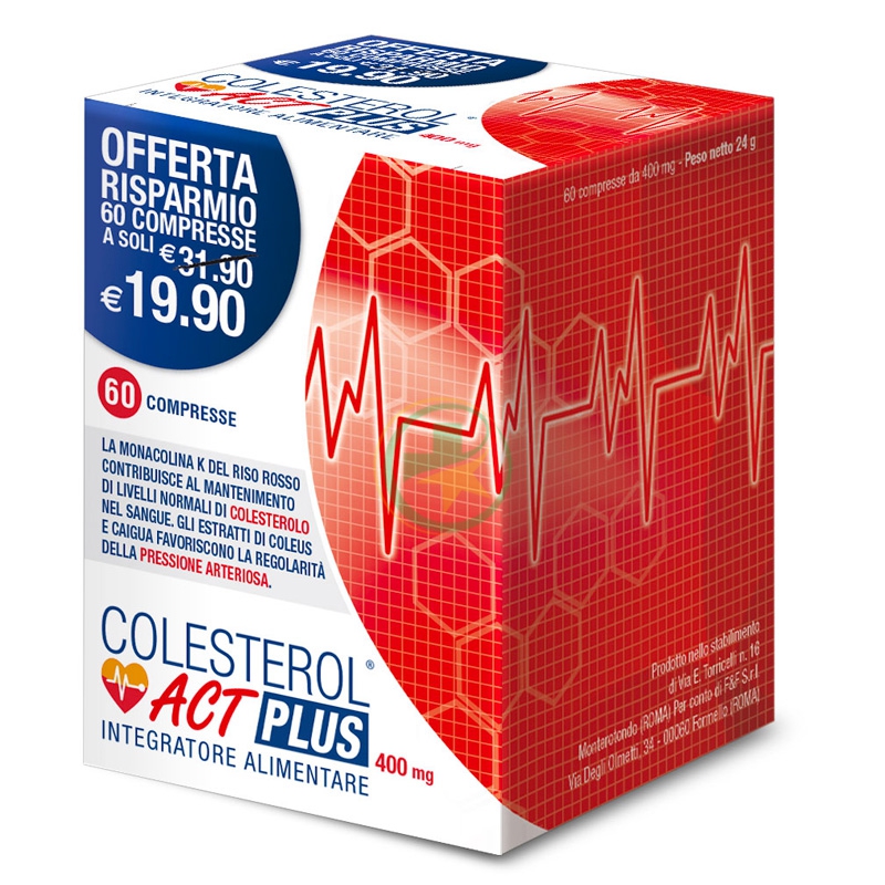 Colesterol Act Plus Integratore per il Colesterolo 60 Compresse