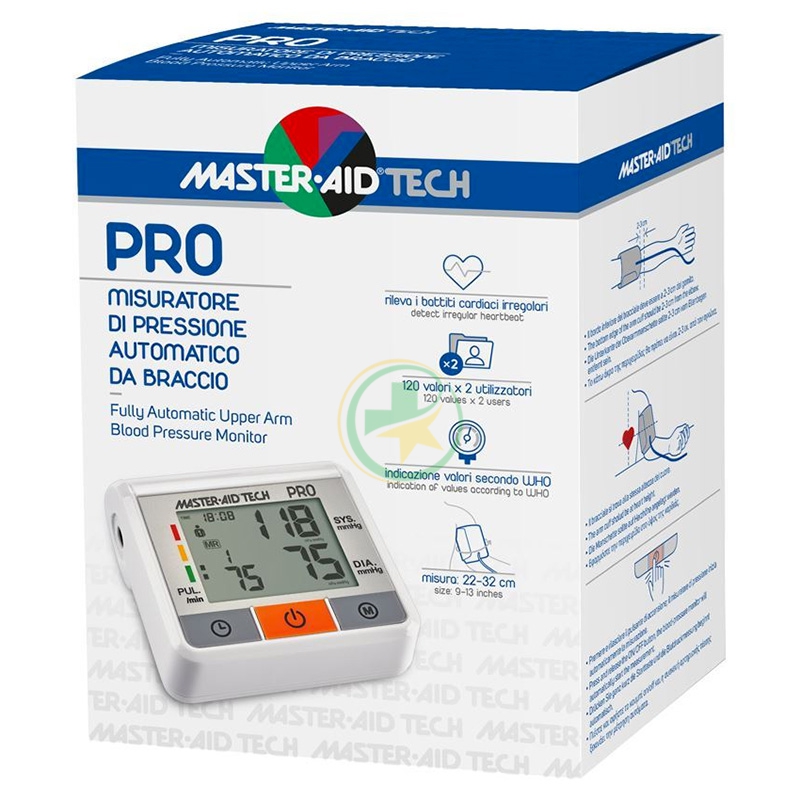 Master Aid Tech Linea Dispositivi Elettronici PRO Misuratore Pressione Automatic