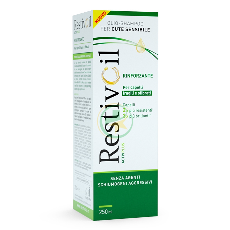 RestivOil Activ Plus Olio Shampoo Rinforzante  per Capelli Fragili 250 ml