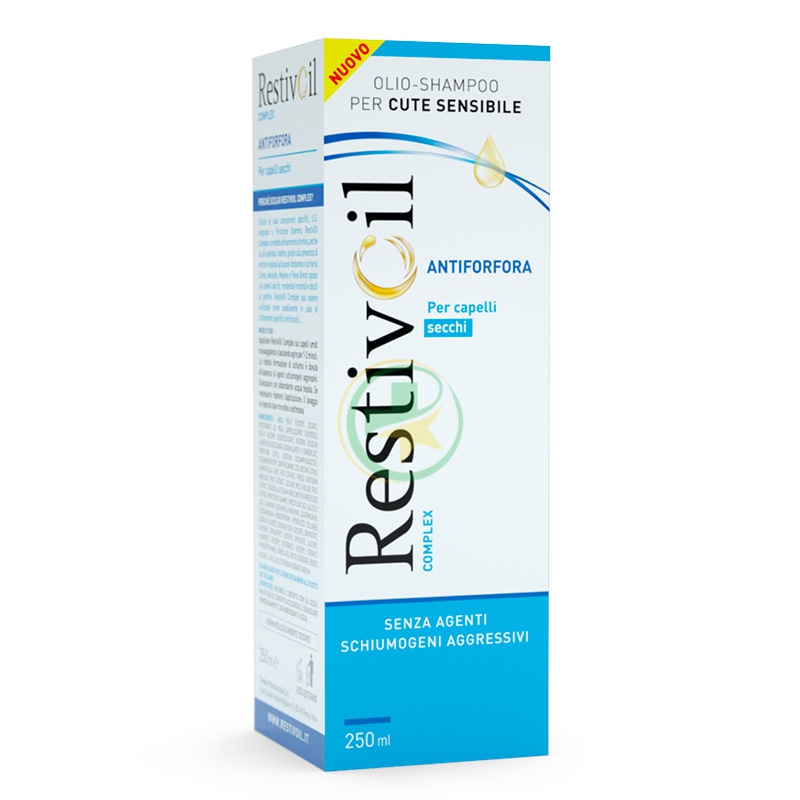 RestivOil Anti-Forfora Complex Olio Shampoo Nutritivo Capelli Secchi 250ml