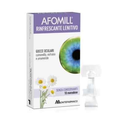 Montefarmaco Linea Occhi Sani Afomill Collirio Rinfrescante 10 Flaconcini 0 5 ml