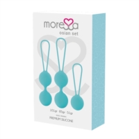 Moressa Osian Set Premium Palline Cinesi in Silicone Turchese