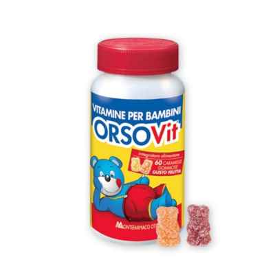 Orsovit Orsetti Gommosi Frutta Integratore per Bambini Senza Glutine 60Caramelle