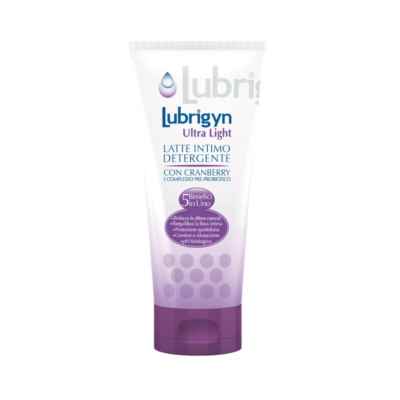 Lubrigyn Ultra Light Latte Intimo Detergente con Cranberry 5 Benefici 200 ml