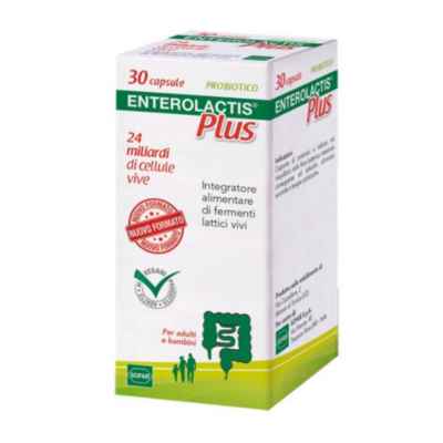 Enterolactis Plus Integratore Alimentare di Fermenti Lattici Vivi 30 Capsule