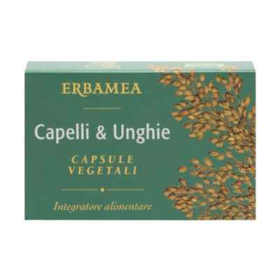 Erbamea Capelli e Unghie Integratore Alimentare 24 Capsule Vegetali