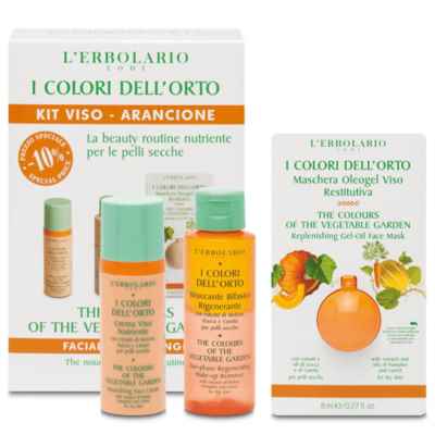 L erbolario I Colori Dell orto Kit Viso Arancione Crema Struccante Maschera