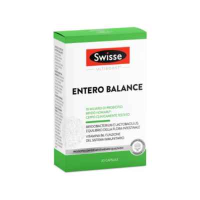 Swisse Ultiboost Entero Balance Integratore  Gastrointestinale 20 Capsule