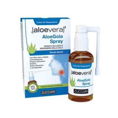 Zuccari Aloevera2 AloeGola Spray Pronto Sollievo e Benessere per la Gola 30 ml