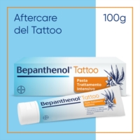 Bepanthenol Tattoo Pasta Trattamento Intensivo Tatuaggio con Pantenolo Idrata Rigenera la Pelle 100g