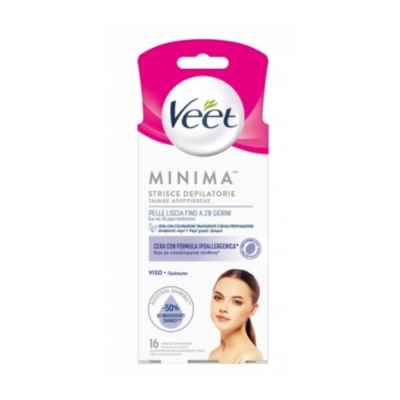 Veet Minima Strisce Viso Ipoallergeniche 16 Pezzi
