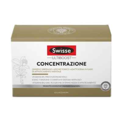 Swisse Concentrazione Integratore Alimentare 8 Flaconcini da 30 ml